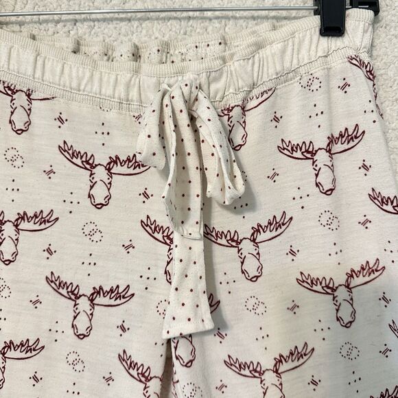 Abercrombie & Fitch Kids Size X- Large Cream Pjs‎ Moose Heads - Picture 4 of 10